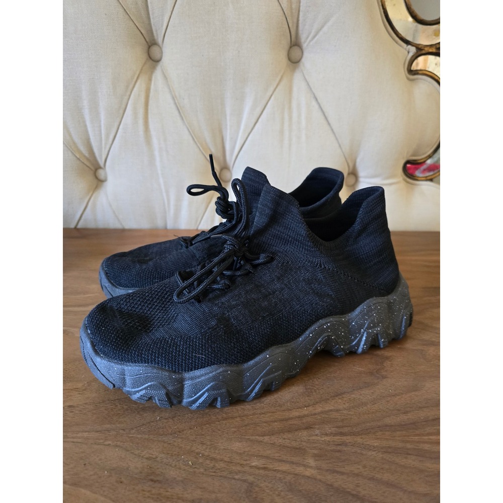 Men's Black Sock-Style Sneakers Size 41 Very Comfortable
